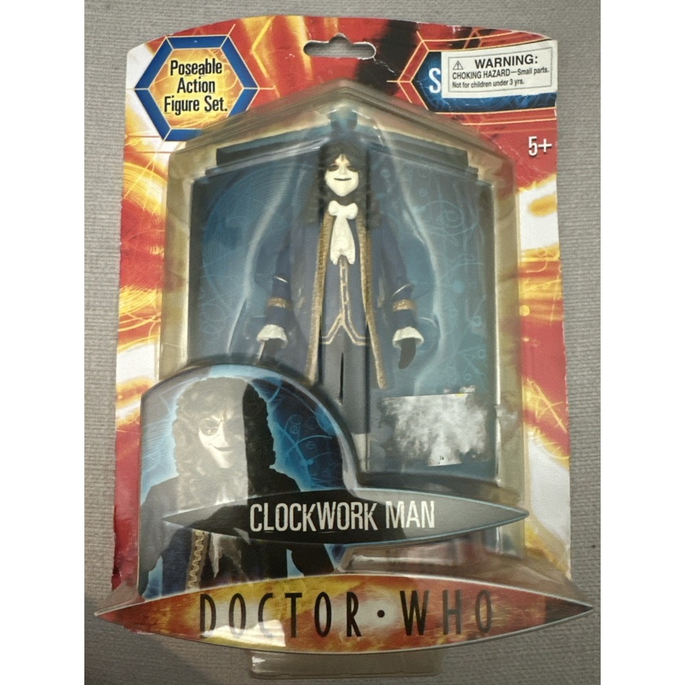 Doctor‎ Who Clockwork Man Action Figure (Blue Variant) - NIP - Series 2 New 6"